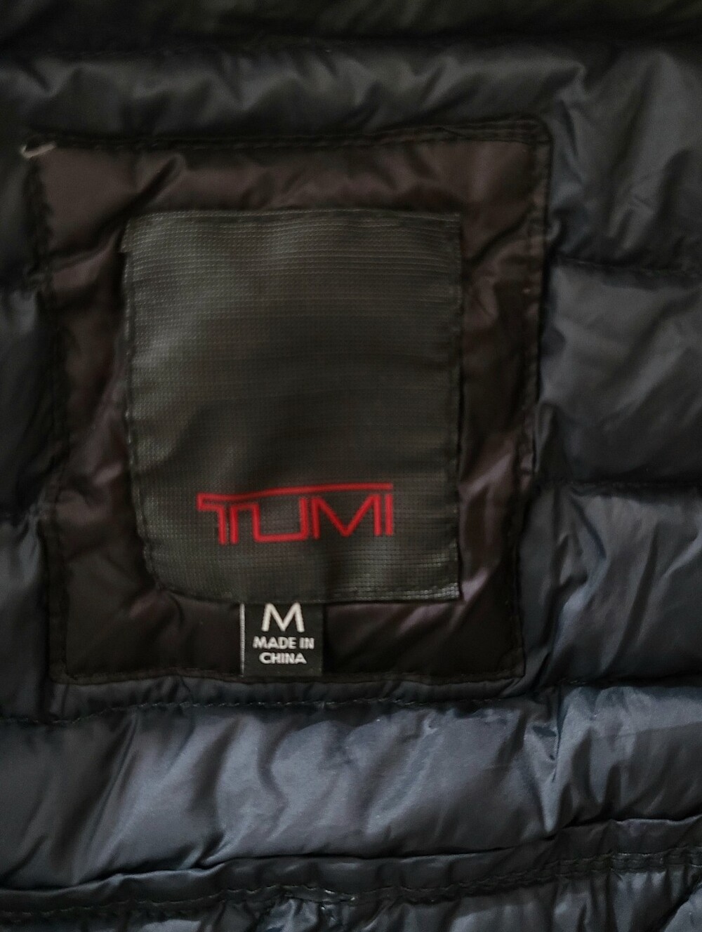 Tumi Pax Vintage Down Vest Jacket Black Unisex Women's M Men's S F77144 RDS - Picture 5 of 15